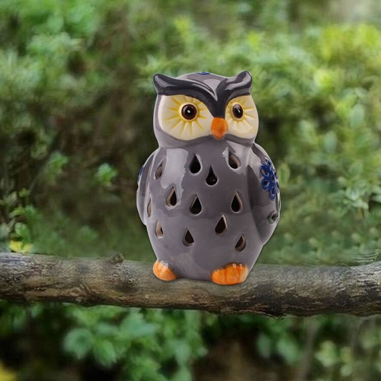 SolarOwl - Keramische Solar Tuinlamp met Dimbare LED