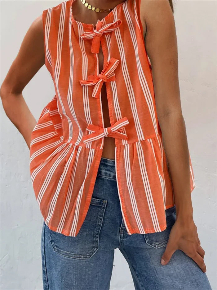 EcoBreeze™ - Zomer Vrouwen Gestreepte Bloes