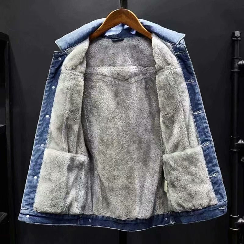 Jade - Klassieke heren denim winterjas voor comfort en stijl