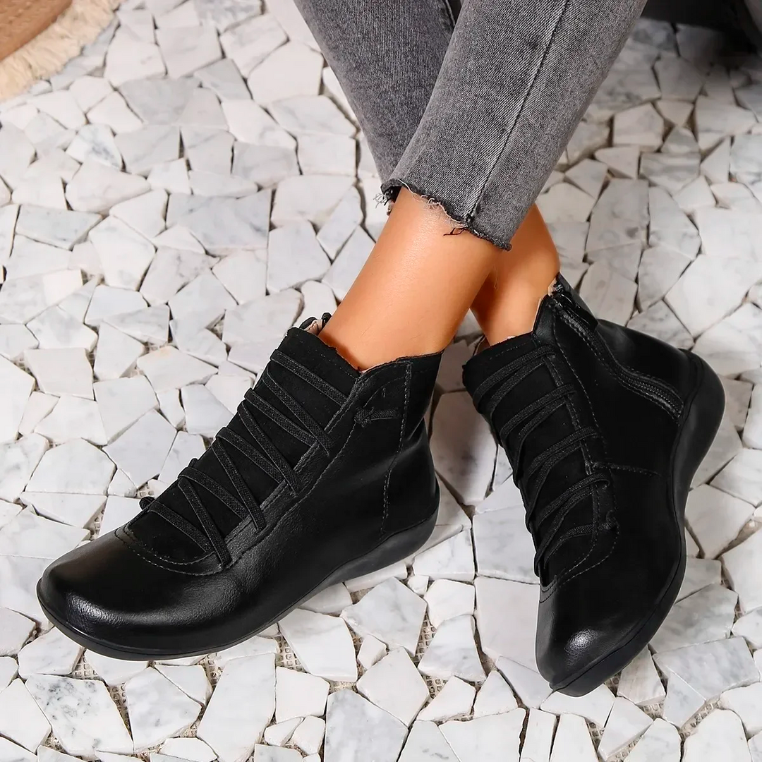 Alana - Leichte rutschfeste Stiefel mit Seitenreißverschluss