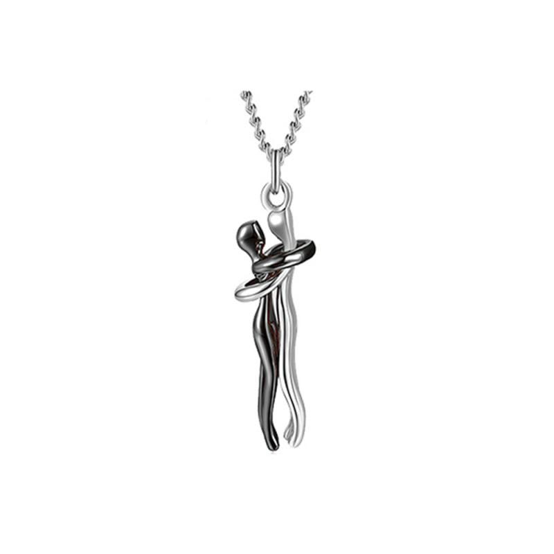 HugNeck – Elegante roestvrijstalen knuffelketting die eeuwige liefde en genegenheid symboliseert