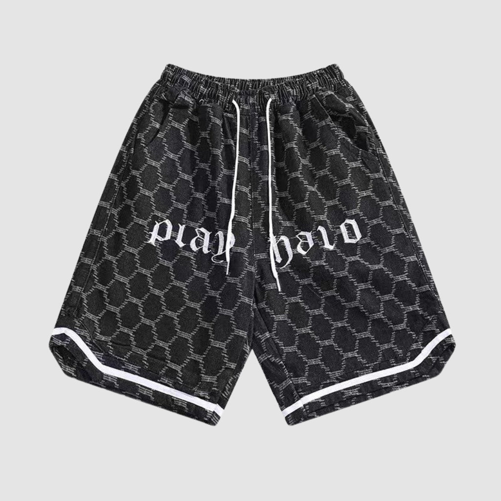 Martijn - Wijde Fit Shorts met Koord Tailleband en Zijkakken