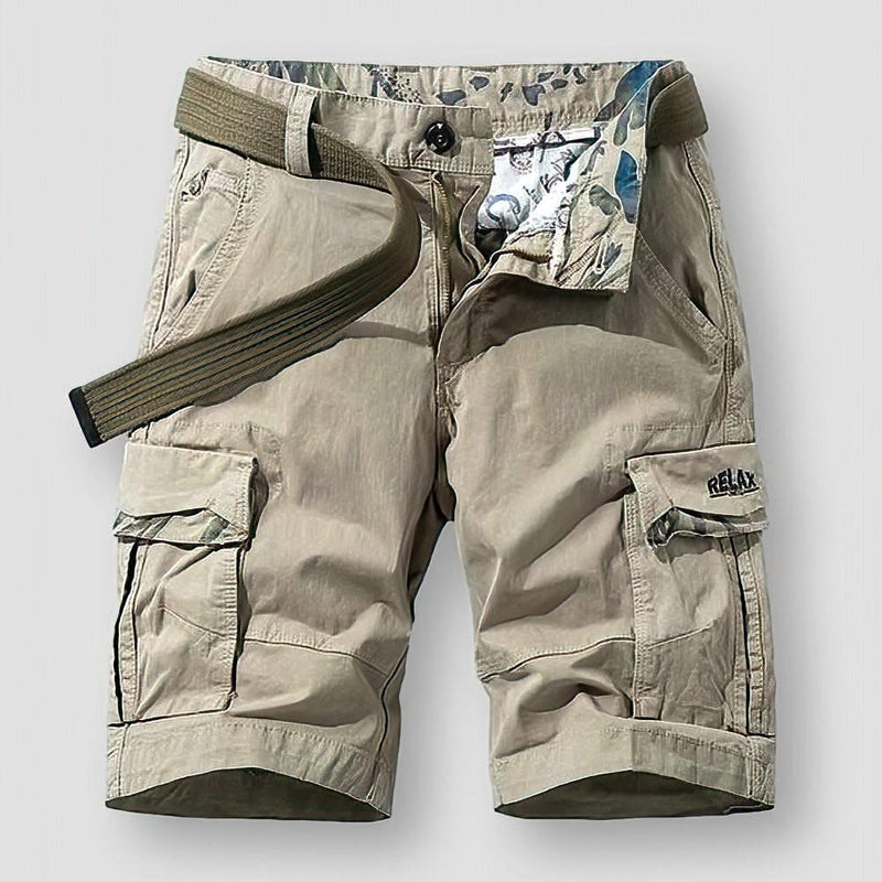 Mason - Functionele cargo shorts met meerdere zakken en verstelbare tailleband