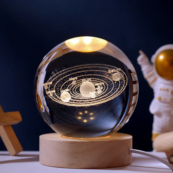 MoonAstro - LED-kristallen bol met dimbare gloed