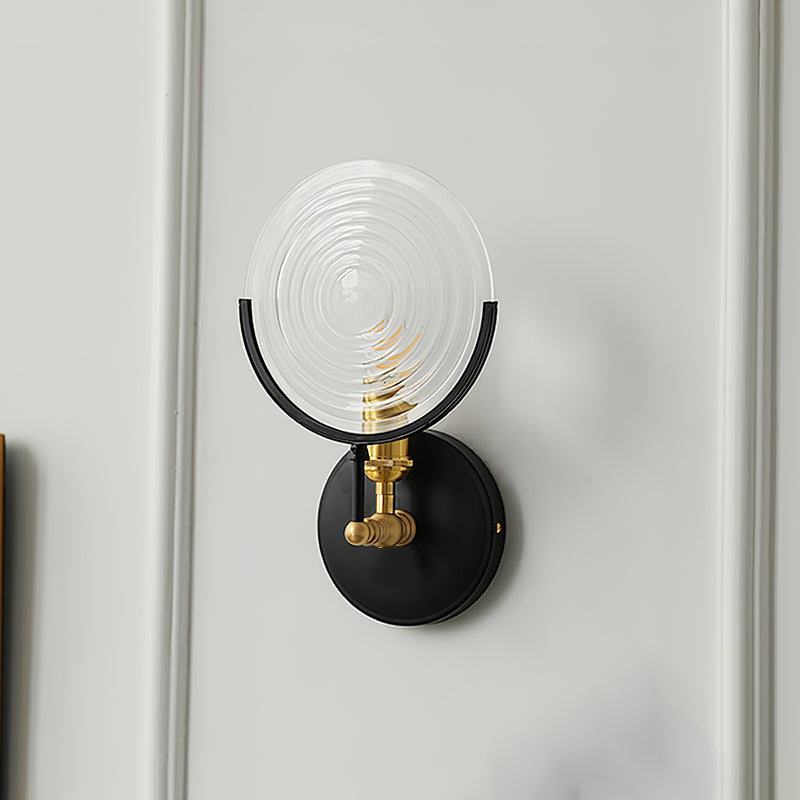 IronGlow – Wandlamp van Metaal en Glas met Cilindrische Vorm