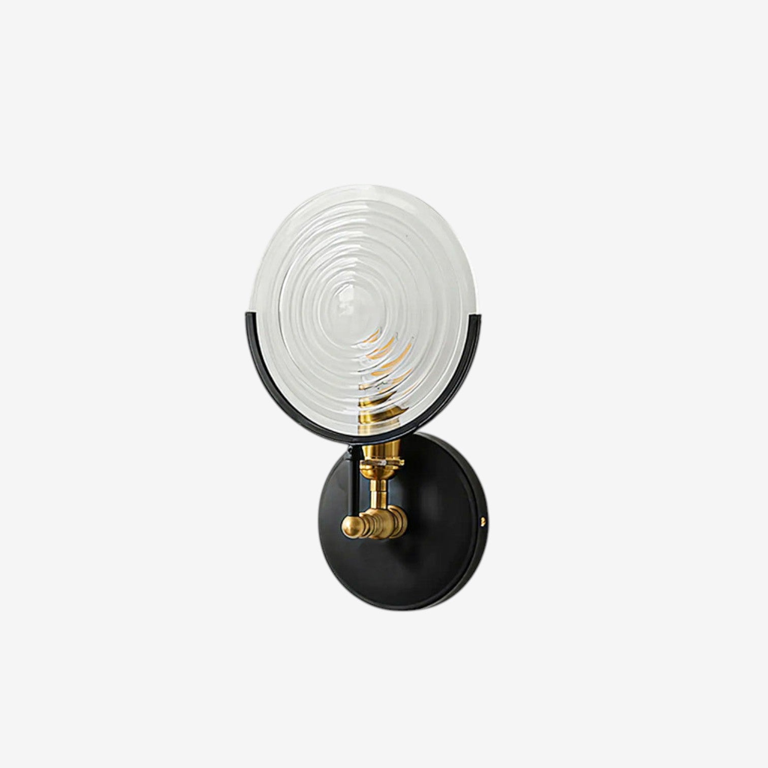 IronGlow – Wandlamp van Metaal en Glas met Cilindrische Vorm