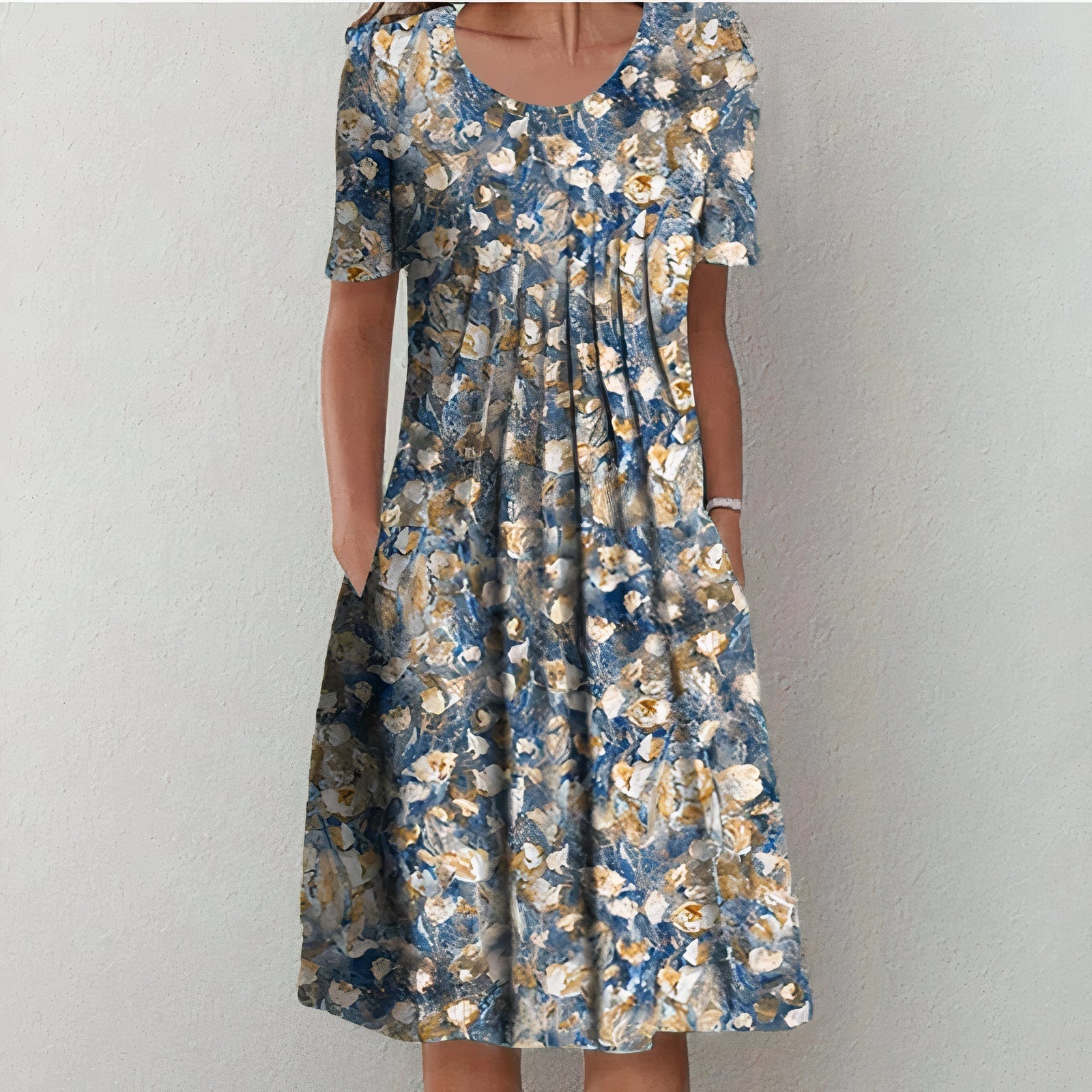 Jacomina - Elegante en comfortabele katoenen jurk voor lente en zomer