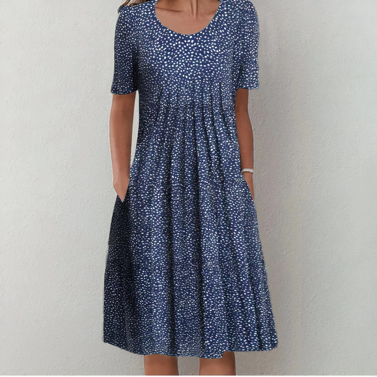 Jacomina - Elegante en comfortabele katoenen jurk voor lente en zomer