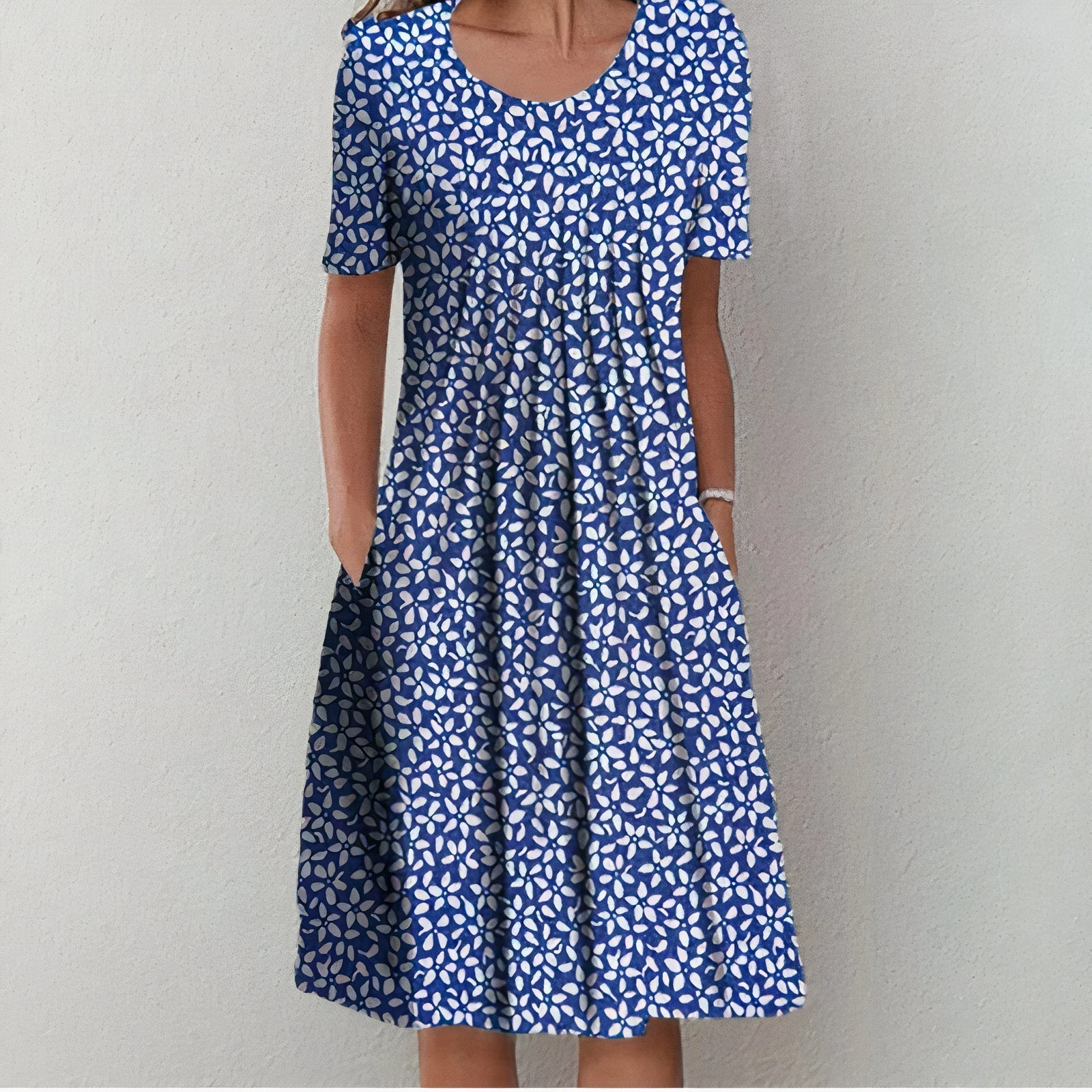 Jacomina - Elegante en comfortabele katoenen jurk voor lente en zomer