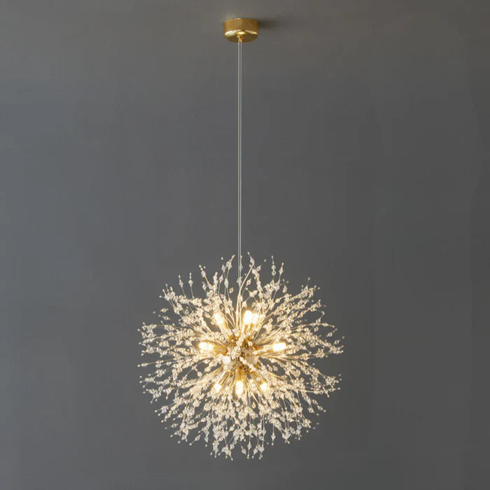 StarAura - Kristallen LED Hanglamp met Paardenbloem Geïnspireerd