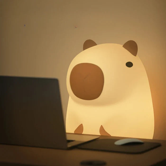 CapyGlow – Schattig capibara-nachtlampje voor kinderkamers met zachte, rustgevende gloed