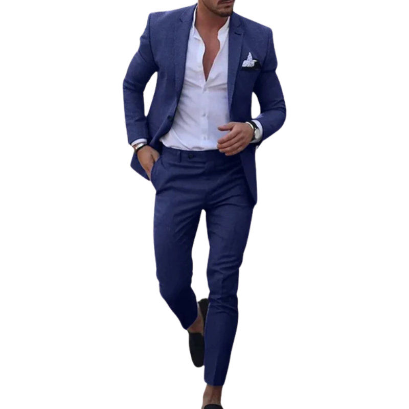 Adrian – Tweedelig Herenpak met Wijde Pijpen en Slim-Fit Blazer