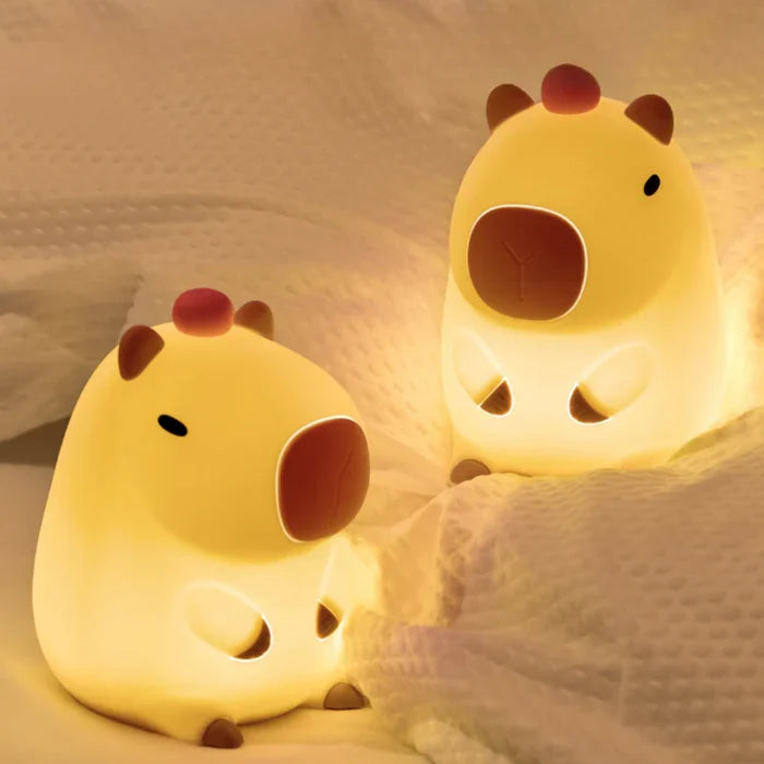 CocoGlow - Schattig Capibara Nachtlampje met Verstelbare Gloed