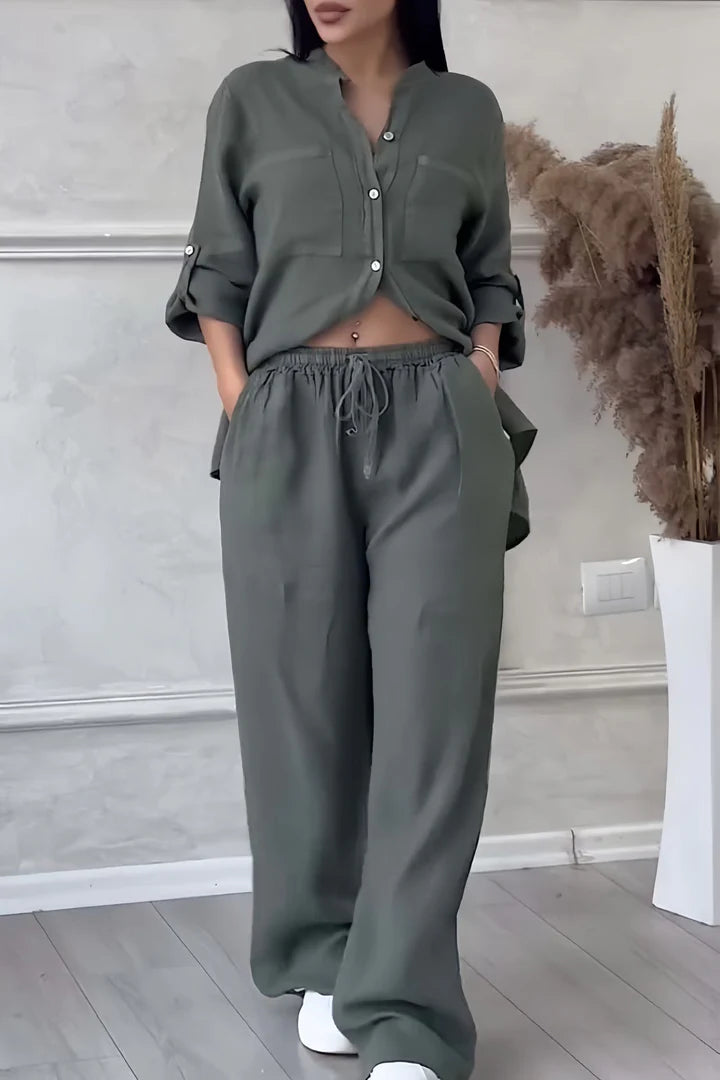FusionChic™ - Stijlvolle Linnen JurkenSet | 1+1 Gratis