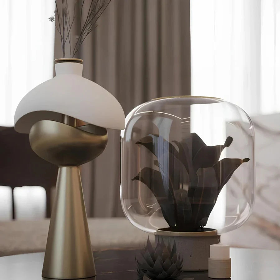 LumiAura - Unieke decoratieve tafellamp met artistiek sculpturaal ontwerp