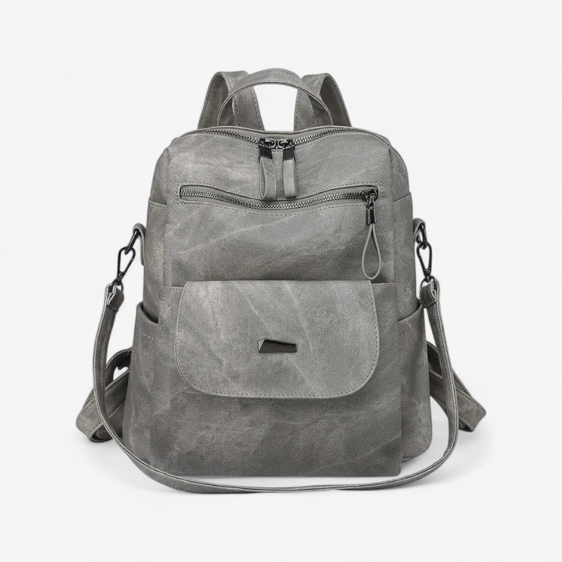 Anna – Rugzak met Meerdere Ritssluitingsvakken en Verstelbare Bandjes