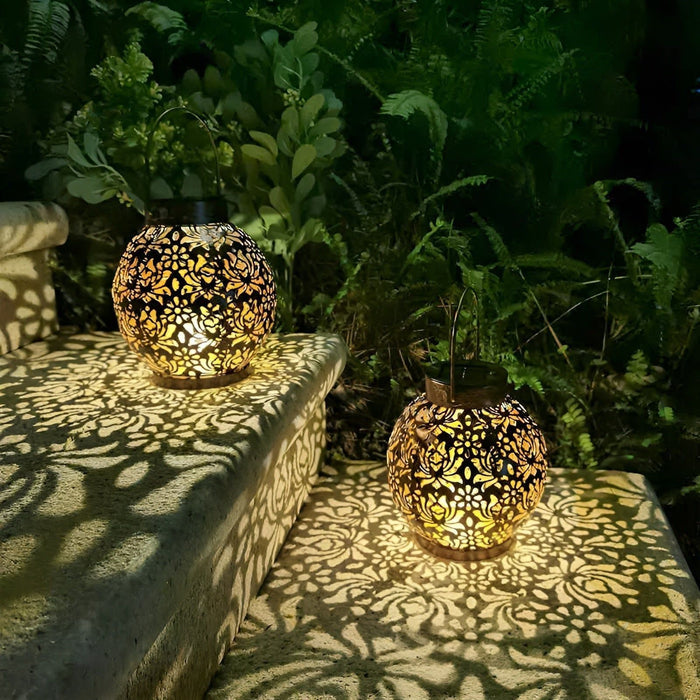 SolarGlow - Elegante waterdichte LED-lamp op zonne-energie voor tuinen