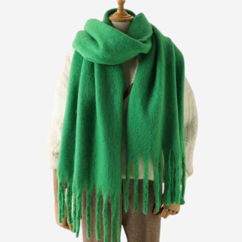 Josephine – Oversized Sjaal met Decoratief Kwastjesontwerp