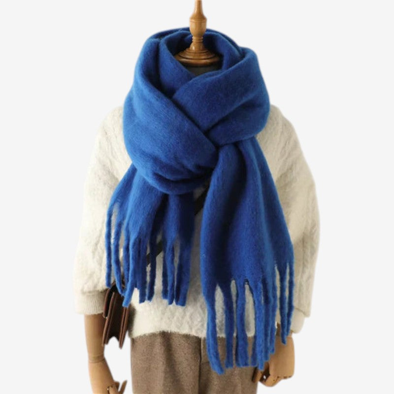 Josephine – Oversized Sjaal met Decoratief Kwastjesontwerp