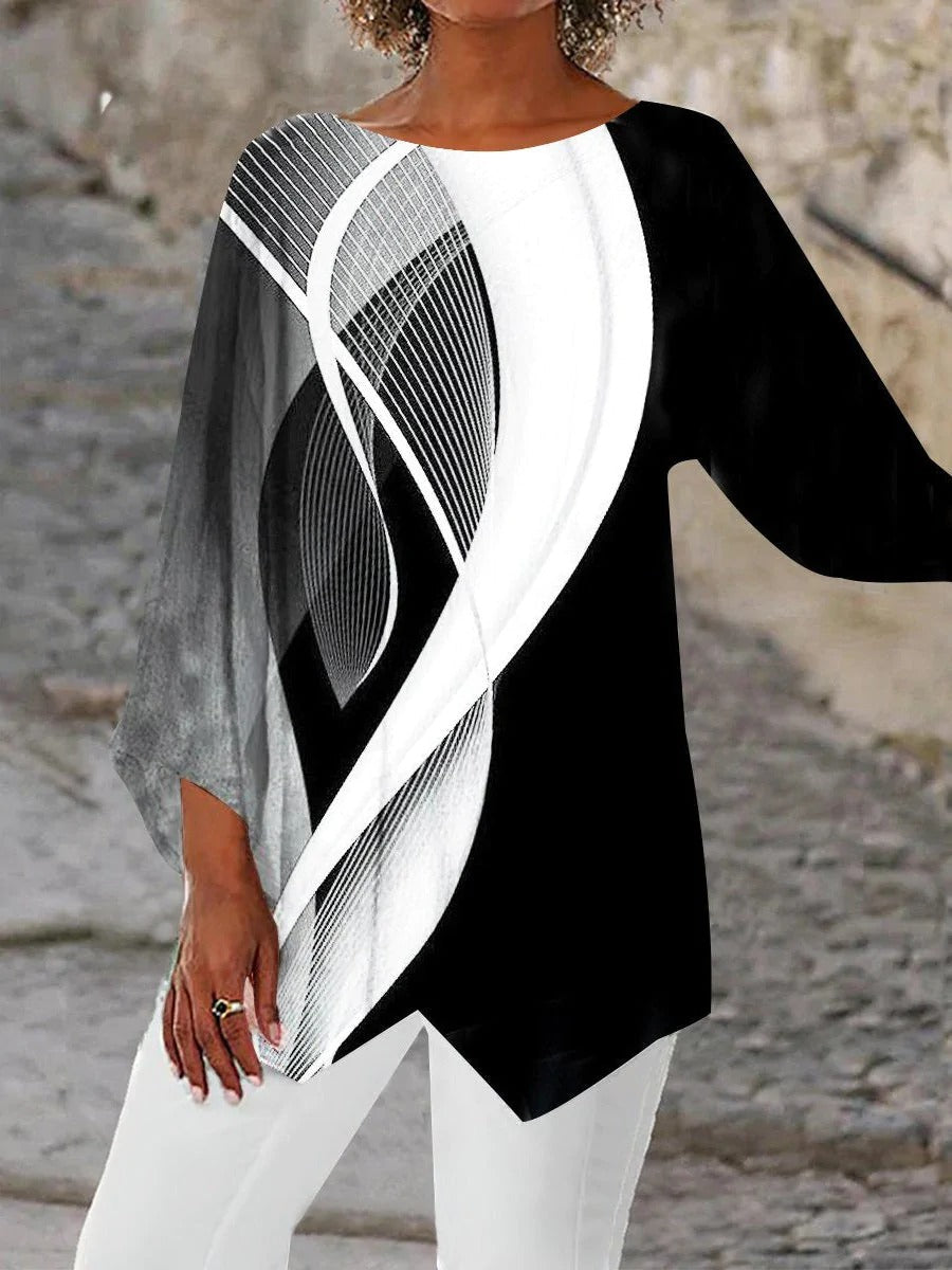 GeoChic™ - Dames Trui Met Leuke Patronen