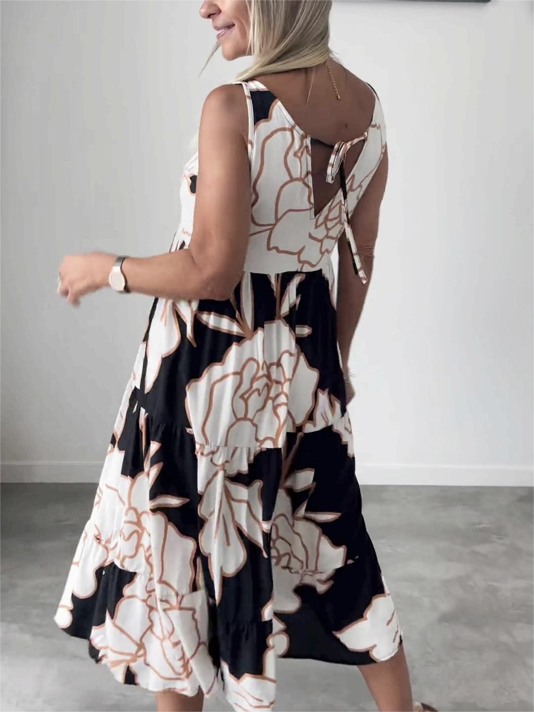 BloomStyle - Stijlvolle Jurk met Bloemenprint