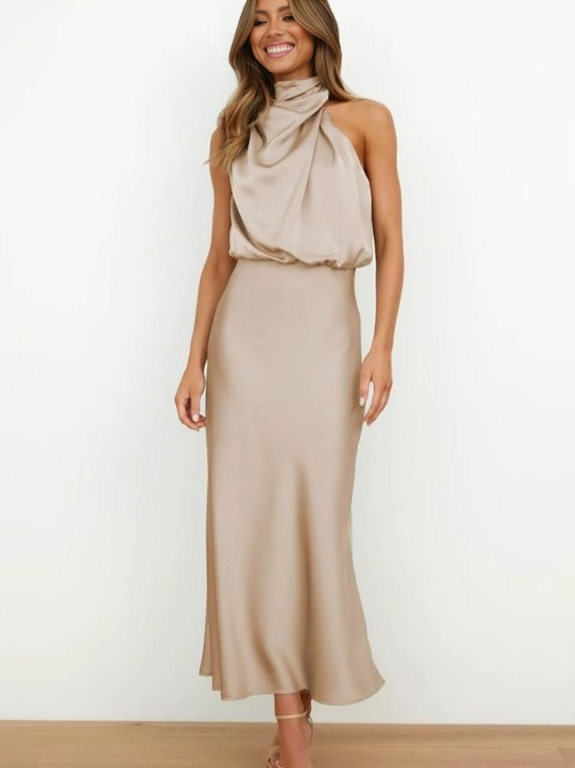 SilkElegance™ - Off Shoulder Jurk