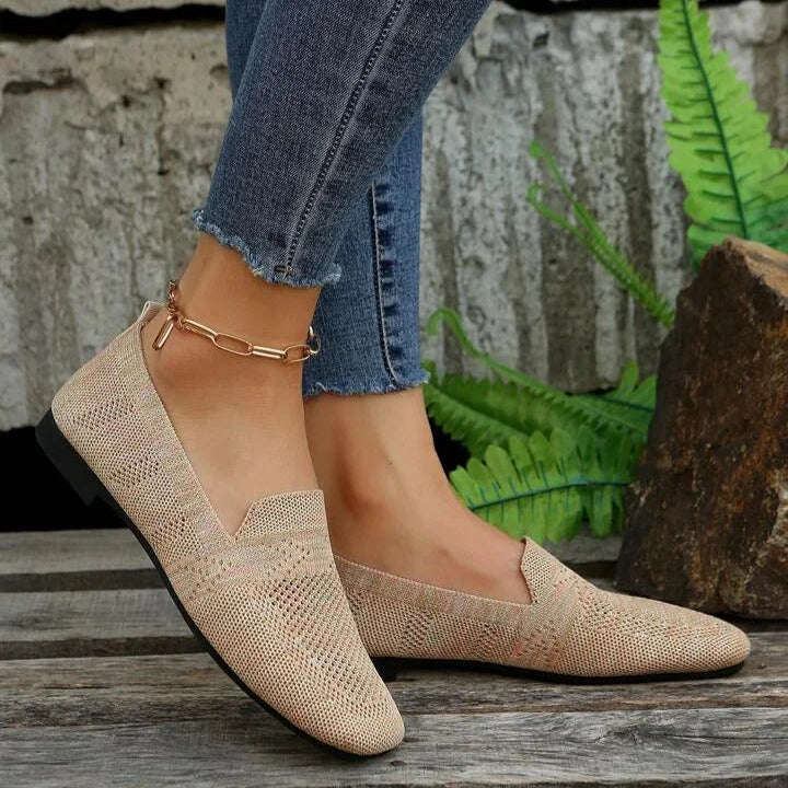 Lina - Lichtgewicht platte schoenen met ademende mesh en antislipzool