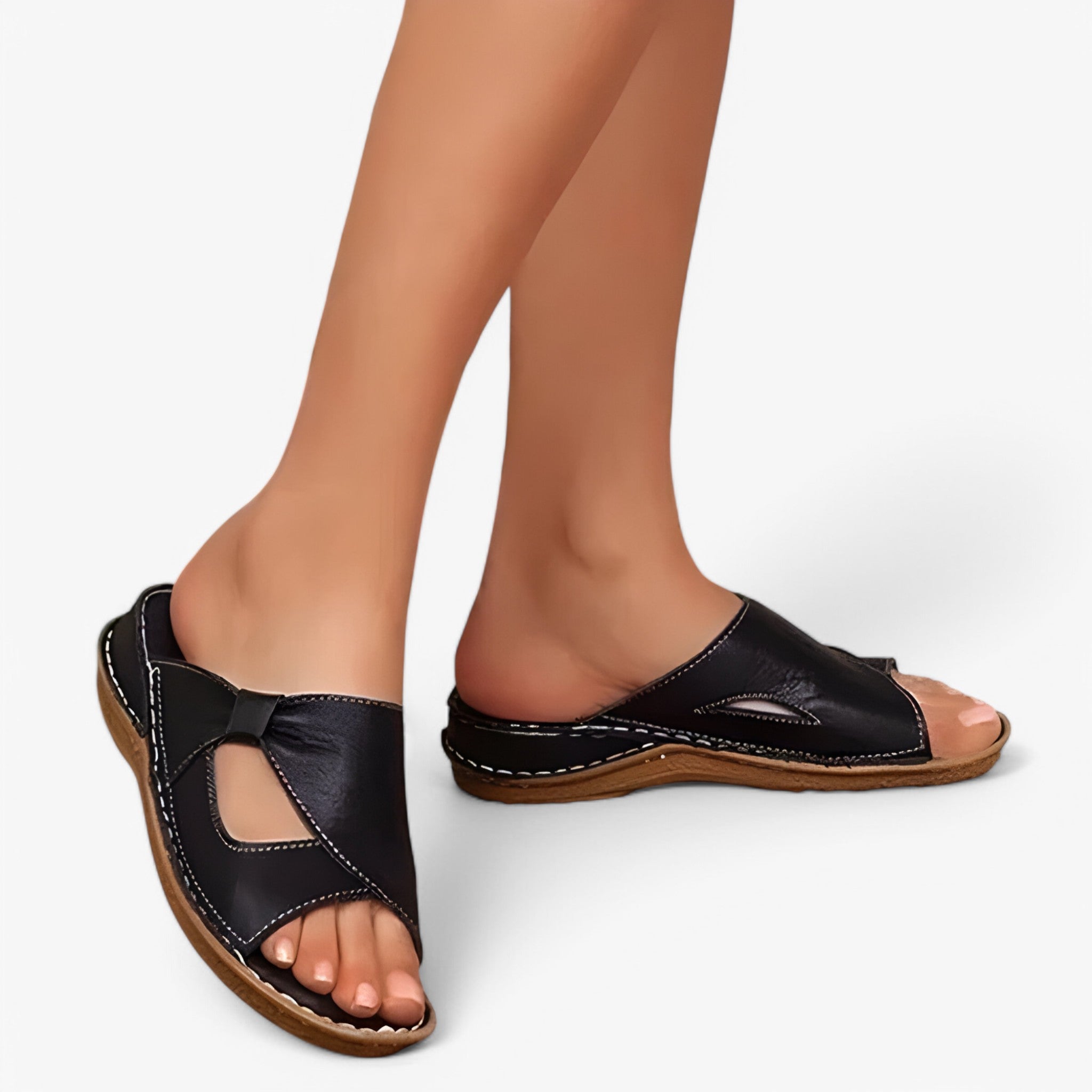 Serena – Elegante open teenslippers met een relaxte en comfortabele pasvorm
