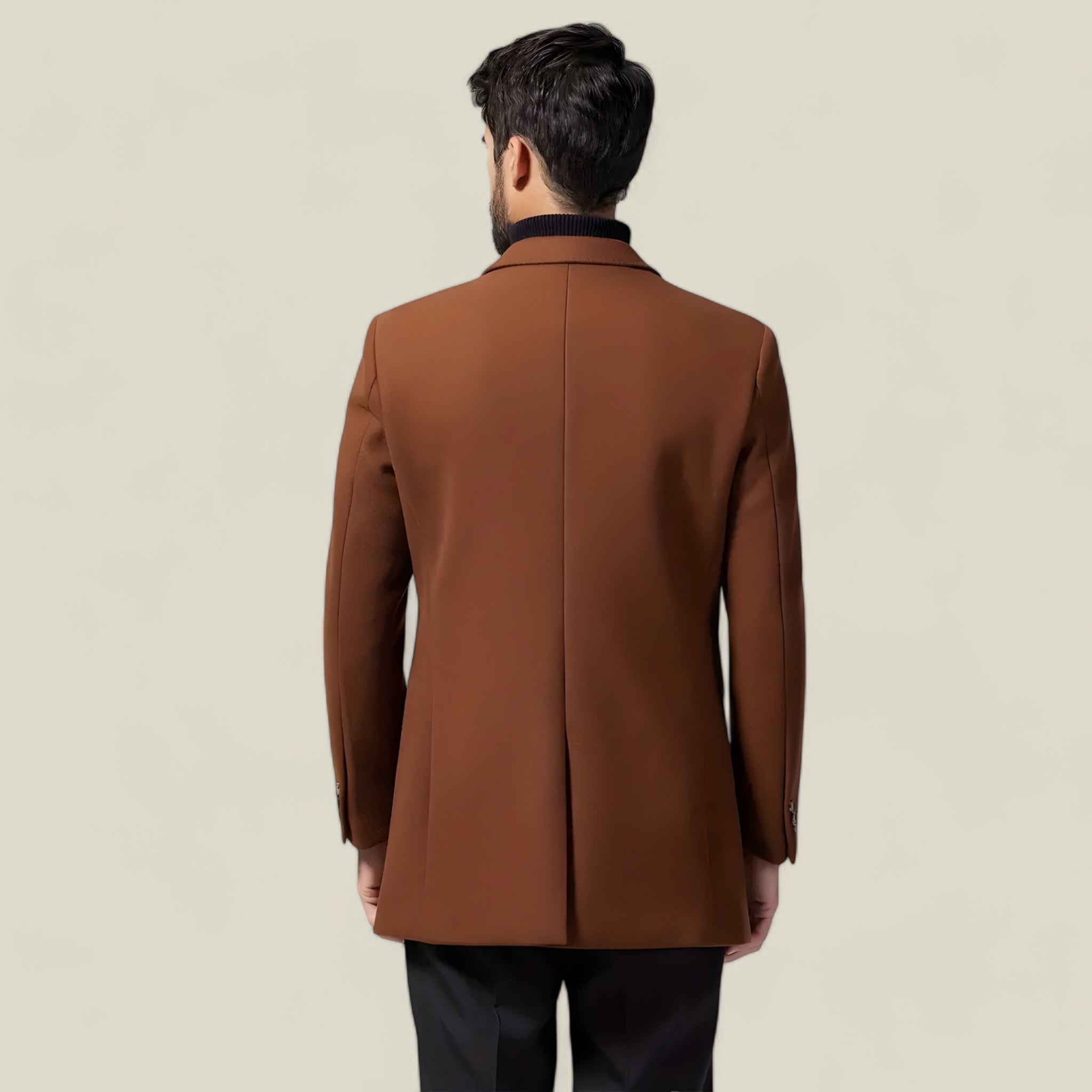 Oliver - Klassieke Britse halflange jas met knoopdetails voor tijdloze elegantie