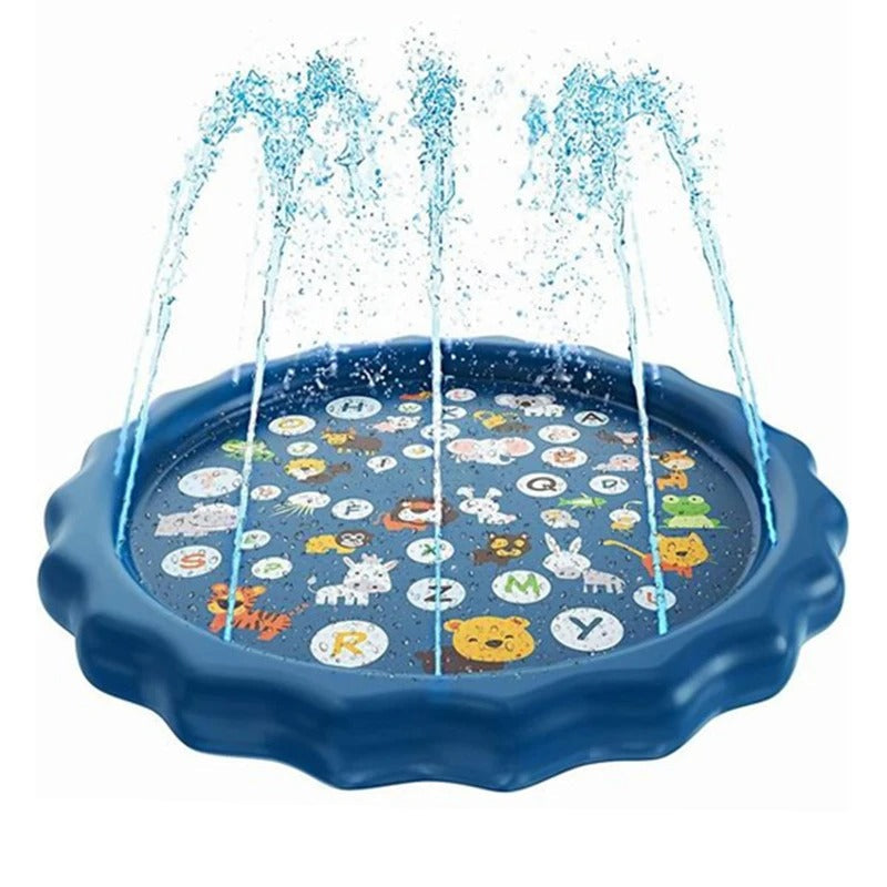 AquaWhirl – Spetterspeelmat met waterstralen en leuk zeethema-ontwerp