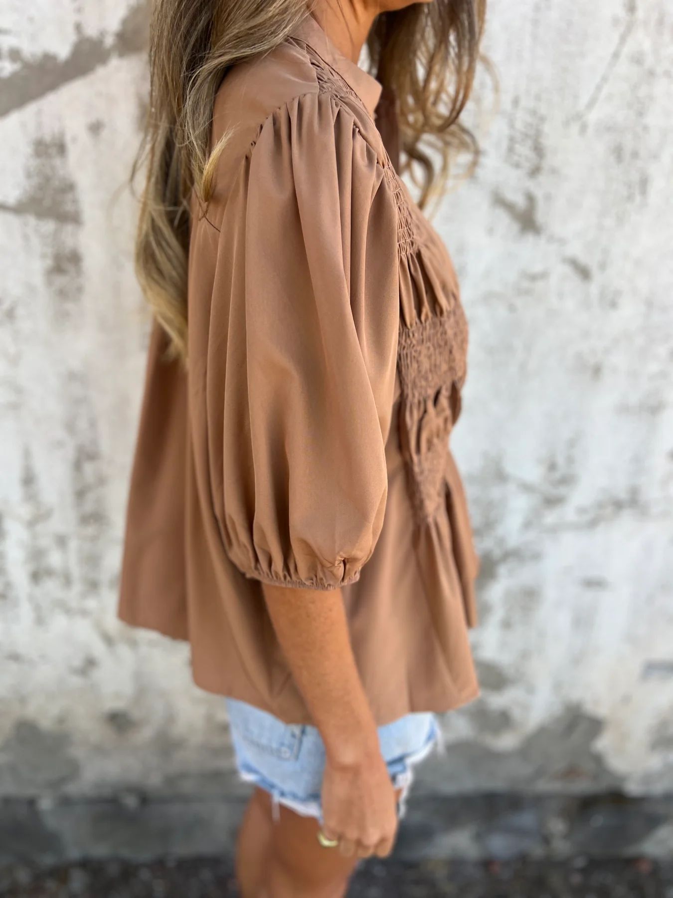 Olivia - Los T-shirt met ronde hals en korte mouwen