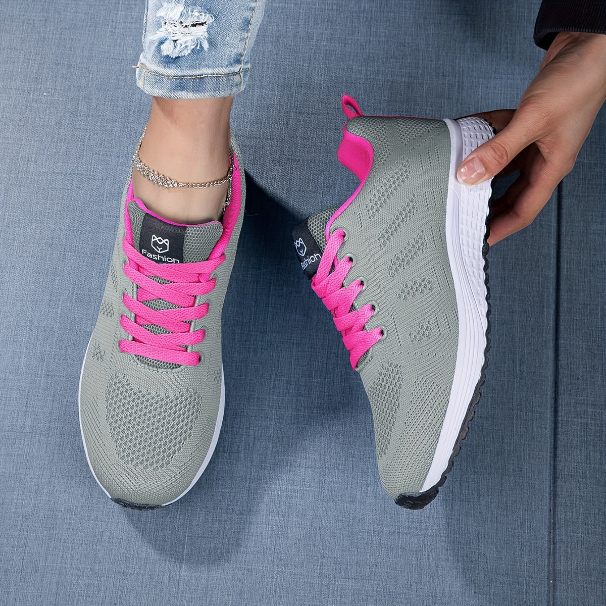 Megan - Stijlvolle Athletic schoenen met vetersluiting