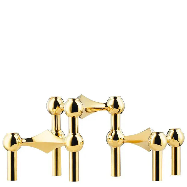 AlmaGlow – Moleculaire kandelaar met gouden afwerking voor moderne en elegante interieurdecoratie