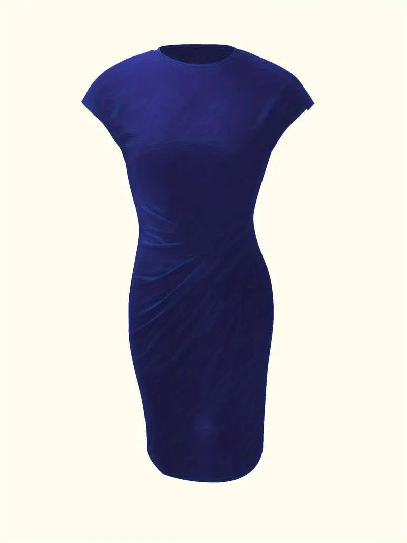 Madison – Mouwloze jurk met ronde hals en slim fit