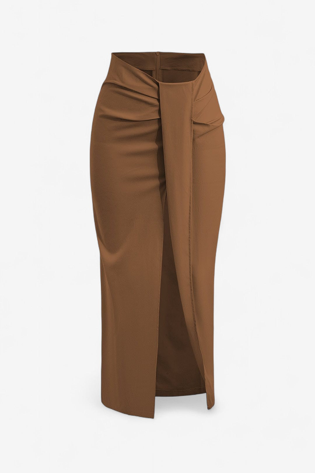 Isabella – Midi-rok met hoge taille en wikkelvoorkant