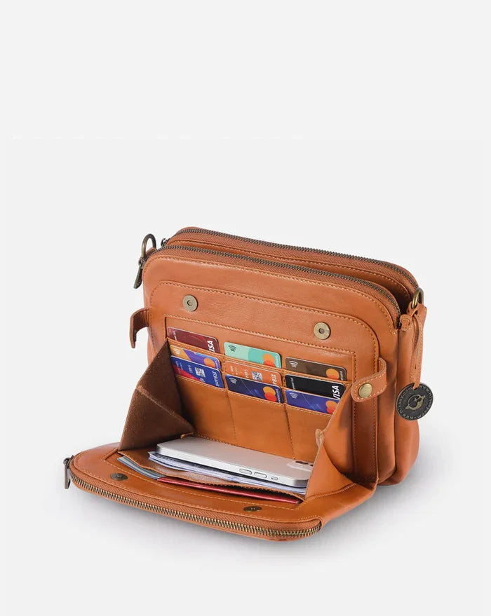 EliteBag - Leren crossbody schoudertassen
