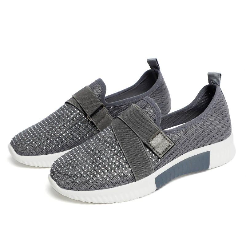 Mali - Sneaker van mesh met dempende zool en elastische band