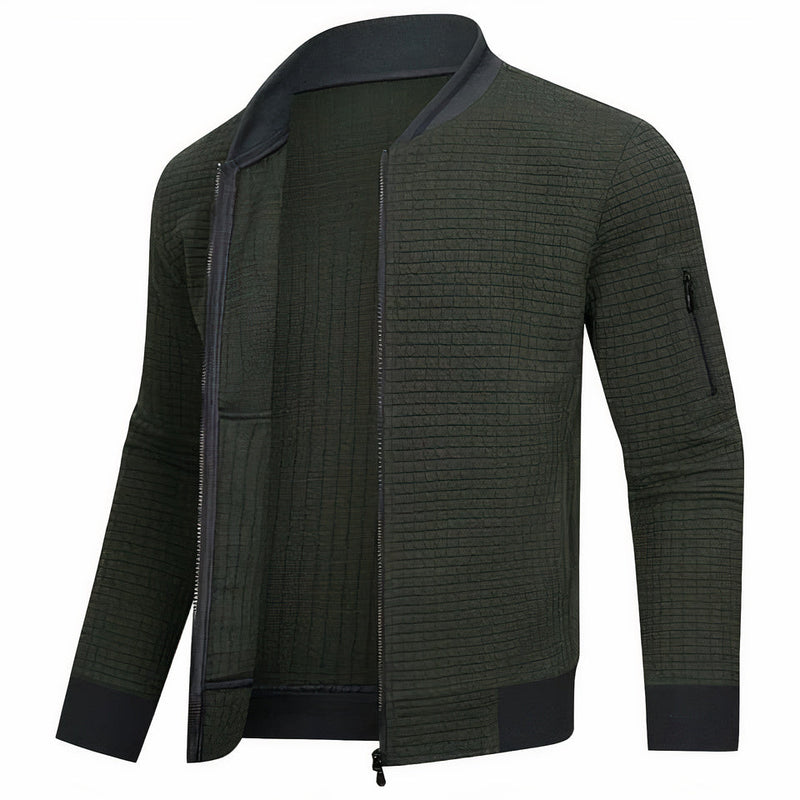 Franz - Slank model Bomberjack met lange mouwen en rits