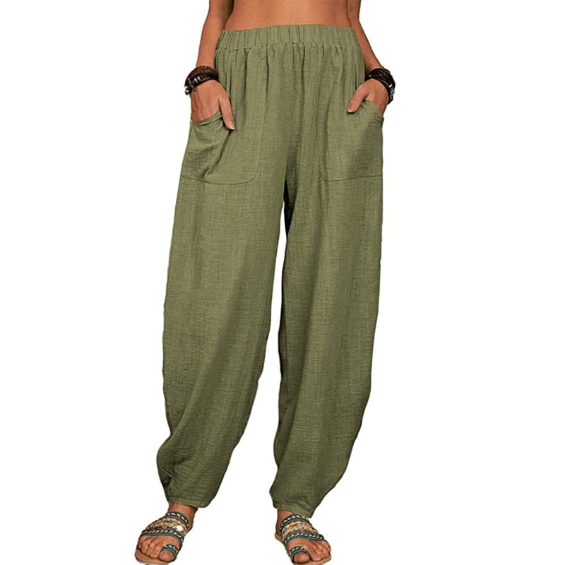 Olivia – Elegante broek met elastische taille en praktische zakken