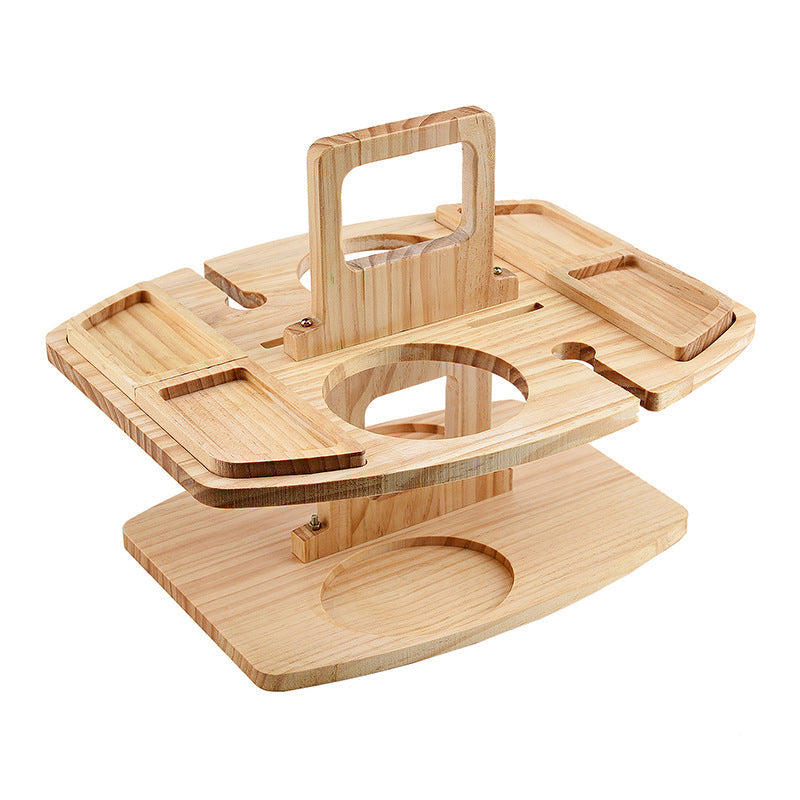 TrekTable - Draagbare Tafel met Snacks en Drank Compartementen