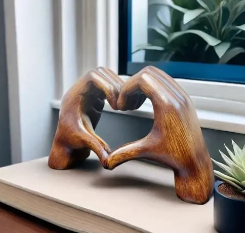SoulGlow - Decoratief hartvormig beeldje met gepolijste afwerking