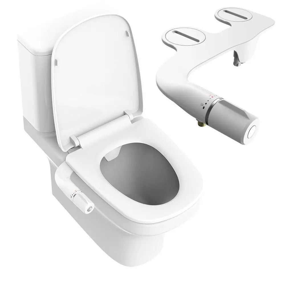 PureSpray – Handmatige bidet-toiletbril met dubbele sproeier voor comfortabele reiniging