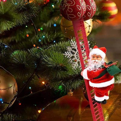 ChristmasClimber Kerstman - Vrolijke kerstdecoratie met muziek en beweging