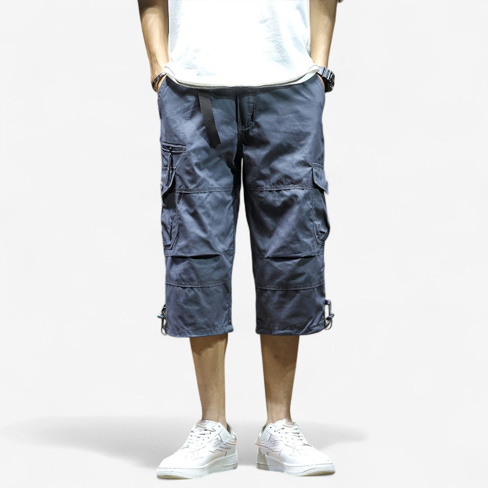 Sander - Cargoshorts met Elastische Tailleband en Meerdere Zakken