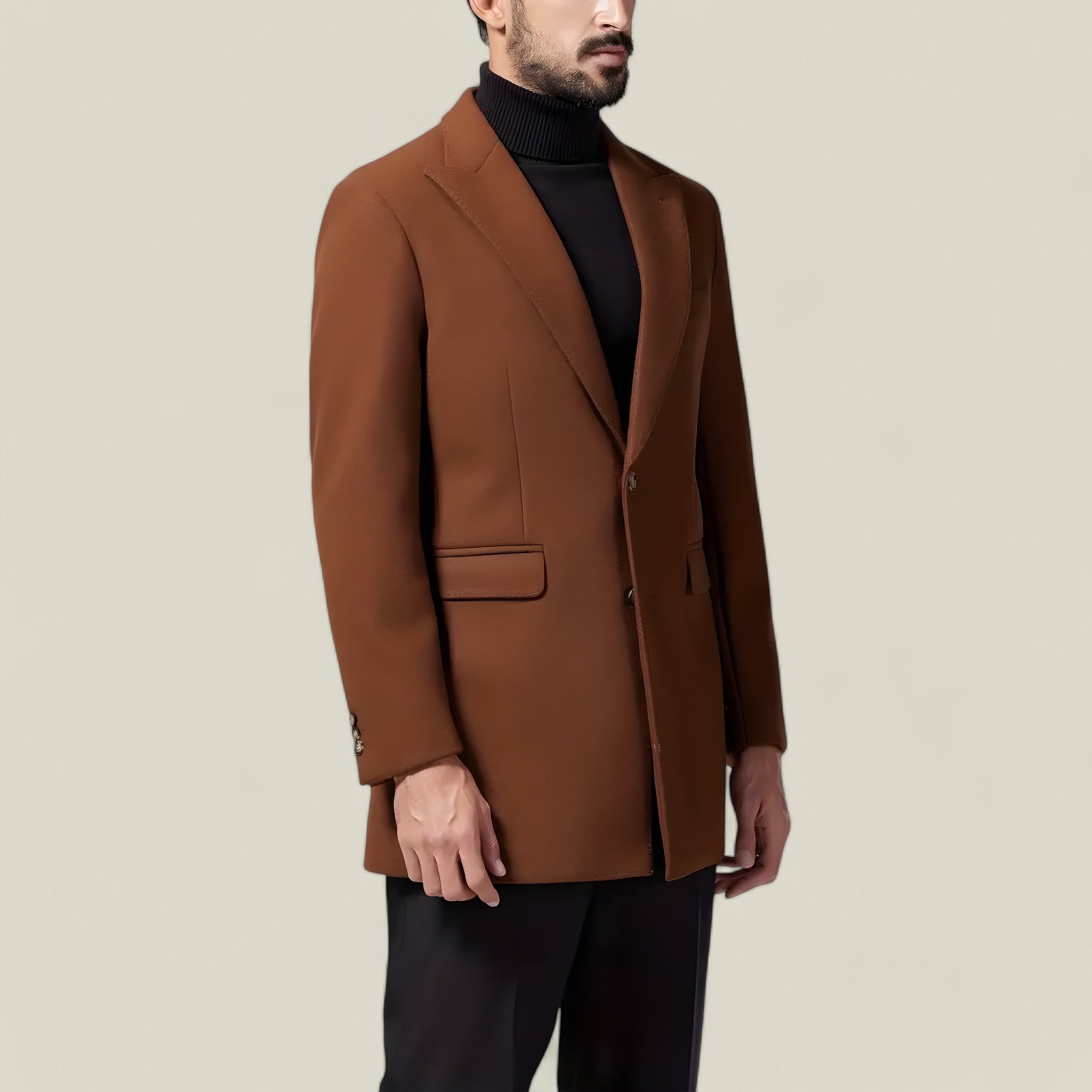 Oliver - Klassieke Britse halflange jas met knoopdetails voor tijdloze elegantie