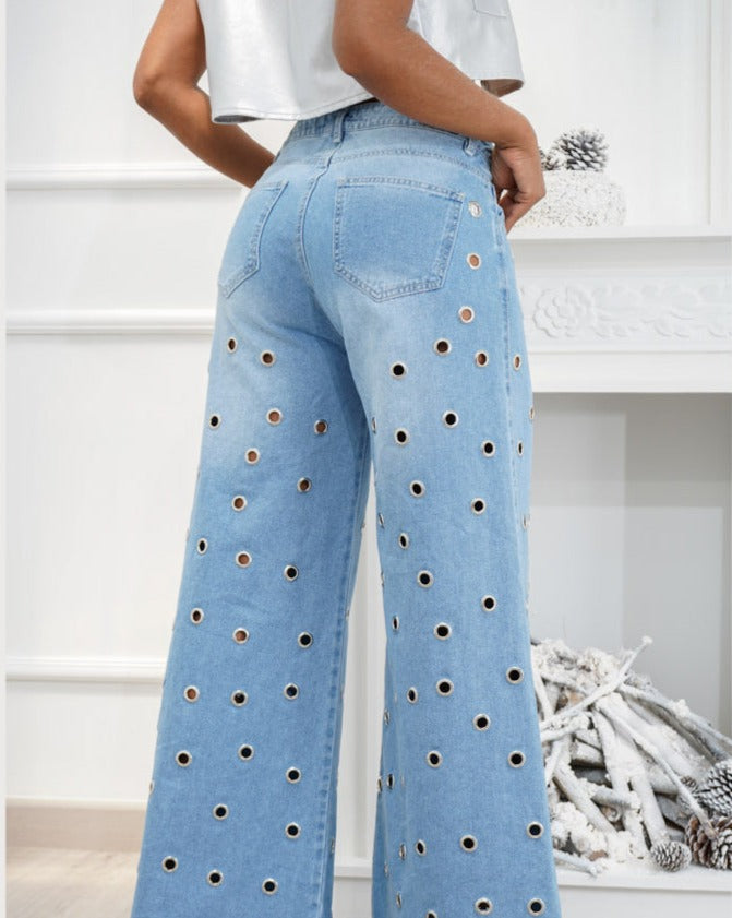 BreezeFit - Loszittende Palazzo Jeans