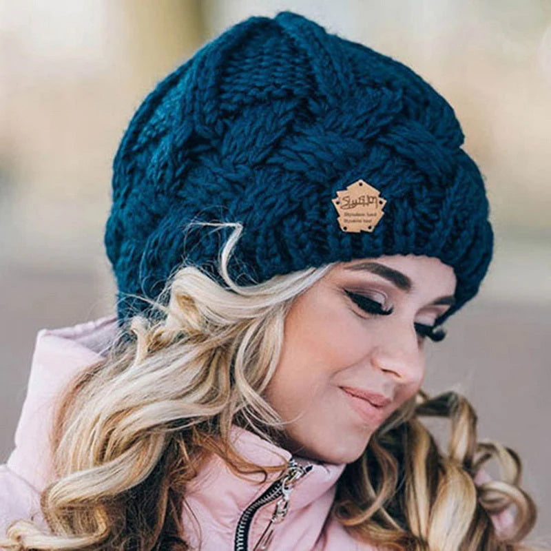 Maria - Beanie met Geribbelde Details en Elastische Boord