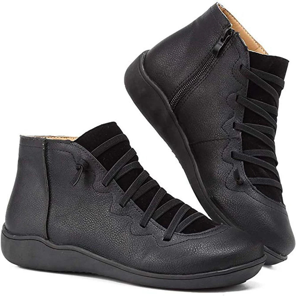 Alana - Leichte rutschfeste Stiefel mit Seitenreißverschluss
