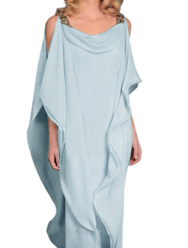 Seraphina - Vloeiende maxi jurk met open schouders