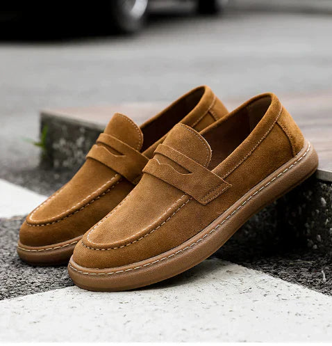 Joey - Klassieke Loafers met Gewatteerde Zool en Slip On Design